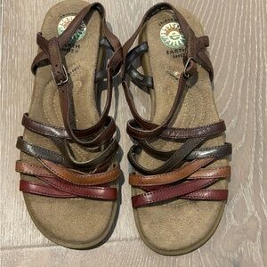New Earth Shoes Women's Multi-Color Strappy Sandals 8.5